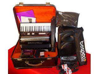 Crucianelli 120 Bass midi accordion bundle with extras